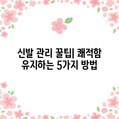 발냄새 근절을 위한 검증된 솔루션 | 신선한 신발 위한 가이드