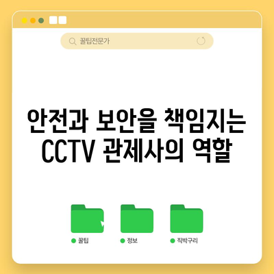 CCTV 관제사 자격증 | 든든한 직업적 미래를 위한 이상적인 선택