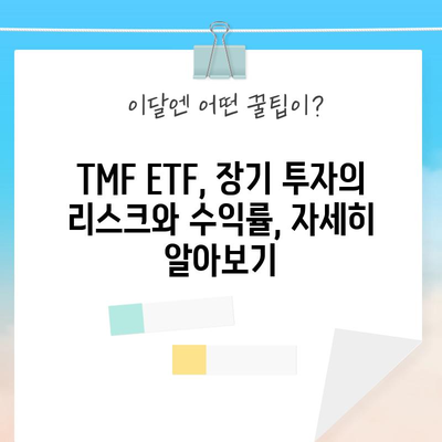 20년 이상 만기 미국 국채 투자 | TMF ETF의 활용 가능성