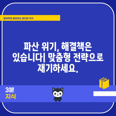 파산 문제 해결 꿀팁 | 빠른 상담과 해결책