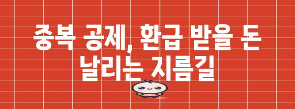 연말정산 종합소득세 중복 공제, 이렇게 확인하고 피하세요! | 연말정산, 소득세, 중복 공제, 공제 항목, 환급
