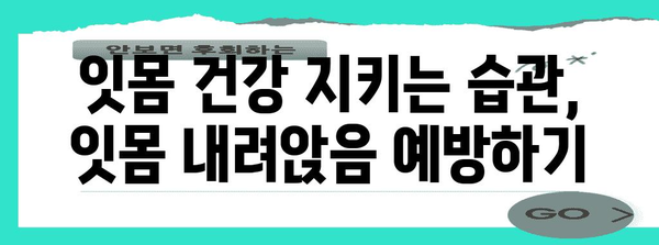 잇몸 내려앉음 원인 파악과 예방 조치