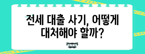 전세자금 대출 사기 피하기 | 신용 유지와 안전한 거래 방법