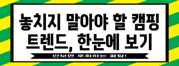 일산 킨텍스 캠핑박람회 2024 참관 가이드 | 전시회 및 장비 소개