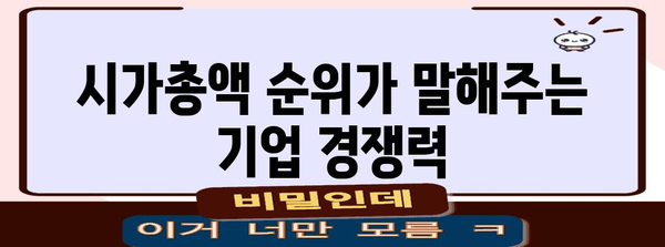 코스피·코스닥 시가총액 순위 | 장기 투자 전략에 미치는 영향