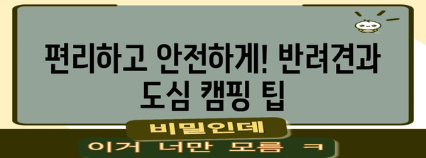 반려견과 도심 캠핑 | 일산에서 즐기는 야외 활동