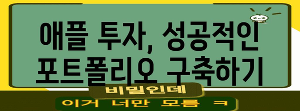 애플주식 맞춤 전략 | 상승장·하락장에 대응하는 영리한 투자