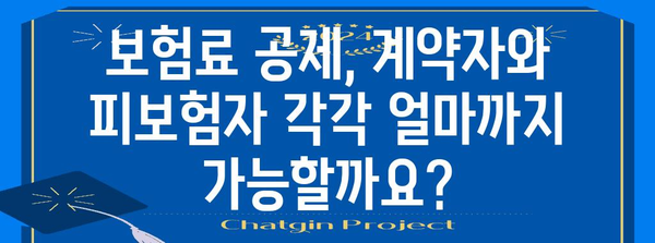 연말정산, 보험료 계약자 vs 피보험자 누가 공제받나요? | 연말정산, 보험료 공제, 계약자, 피보험자, 세금