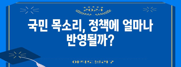 정부 정책 주의 움직임, 그 흐름은?