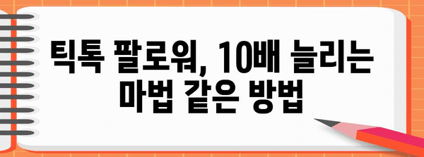 틱톡 팔로워 늘리기 성공기 | 가상 공간에서 성공하는 비법