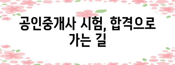 공인중개사 자격증 취득 전략 | 수험생을 위한 가이드