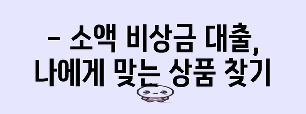 소액 비상금 대출 | 무직자도 바로 받는 꿀팁