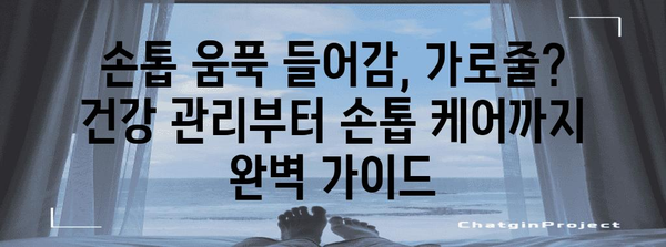 손톱 건강 필수 | 움푹 들어감과 가로줄 원인 및 대처법