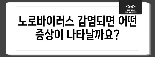 노로바이러스 전염 경로와 동반 증상 | 봄철 식중독 예방에 필요한 지식