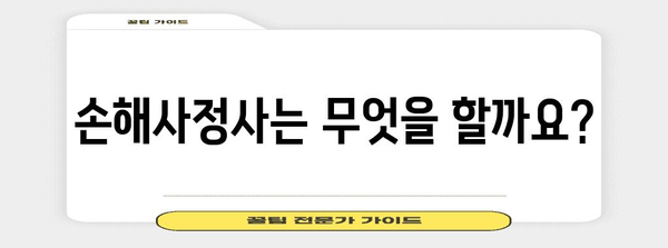 손해사정사