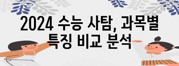 2024 수능 사탐 선택과목, 나에게 맞는 과목은? | 수능, 사회탐구, 선택과목, 공부법, 전략