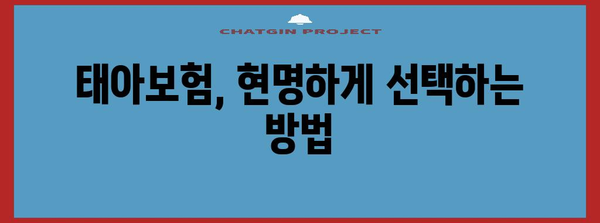 태아보험 가입 시기와 혜택 | 후회하지 않는 선택을 위한 가이드