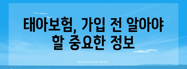 태아보험 가입 시기와 혜택 | 후회하지 않는 선택을 위한 가이드