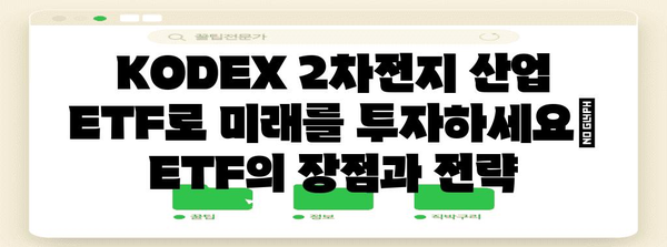 2차전지 산업의 미래 전망 | KODEX 2차전지 산업 ETF