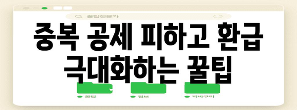 연말정산 종합소득세 중복 공제, 이렇게 확인하고 피하세요! | 연말정산, 소득세, 중복 공제, 공제 항목, 환급