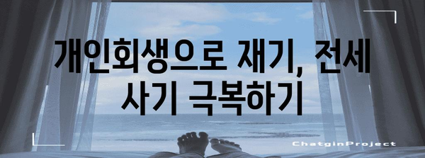 전세 사기 피해극복 | 개인회생으로 향한 가이드