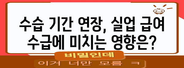 정규직 수습 기간 연장에 관한 실업 급여 영향 분석