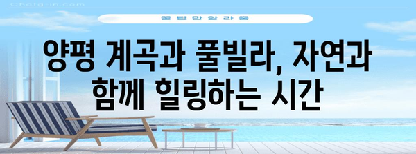 양평 계곡 리조트 | 키즈 풀빌라와 수영장 파라다이스