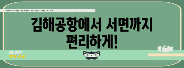 1009-1번 시내급행버스 | 김해공항-강서구청-서면을 연결하는 효율적인 선택