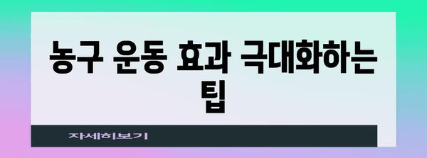 농구를 통한 칼로리 소모량 최대화 | 효과적인 운동법