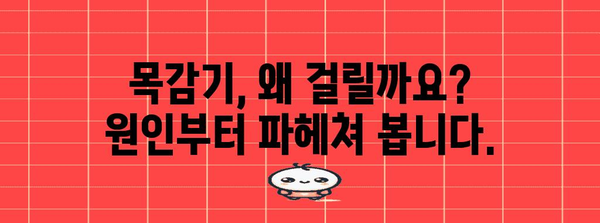 목감기 대처법 | 증상, 원인, 예방, 치료