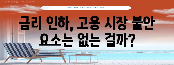 미국의 금리 인하 | 고용 시장 영향 분석