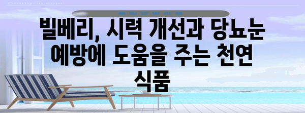 당뇨눈 증상 완화를 위한 천연 치료법 | 빌베리의 놀라운 효능