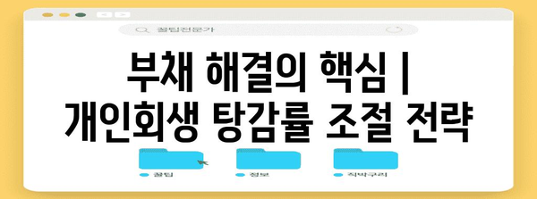 부채 해결의 핵심 | 개인회생 탕감률 조절 전략