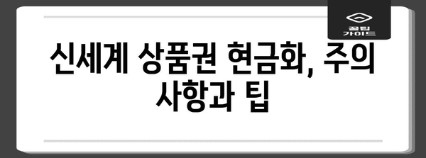 신세계 상품권 현금화 가이드 | 가장 쉬운 방법 알아보기