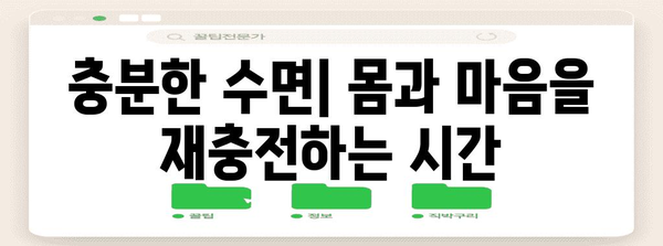 건강한 생활 습관 가이드 | 균형 잡힌 식단, 규칙적인 운동, 충분한 수면의 중요성