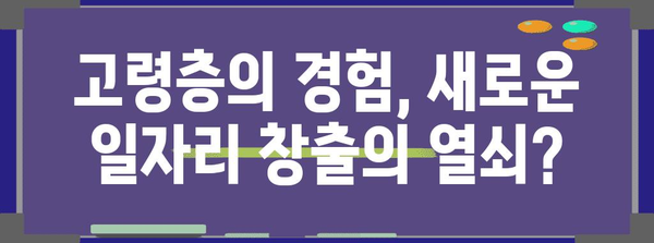 고령화가 부른 일자리 부족 문제! 해결책 모색의 중요성