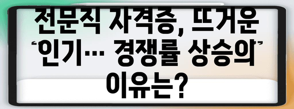 급등하는 전문직 자격증 경쟁률 | 감정평가사 등 주목할 점