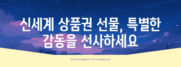 부산 명지 신세계 상품권 편리한 구매 비법