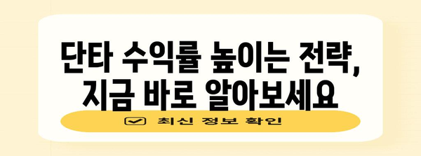 단타 수익률 책임 가이드 | 고수만 알던 비밀 공개