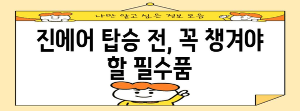 임산부를 위한 진에어 여행 꿀팁