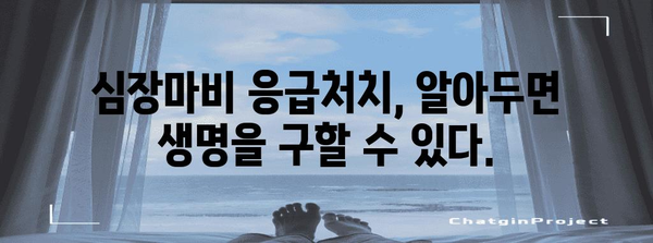 심장마비 경고 신호 | 예방과 응급처치를 위한 가이드