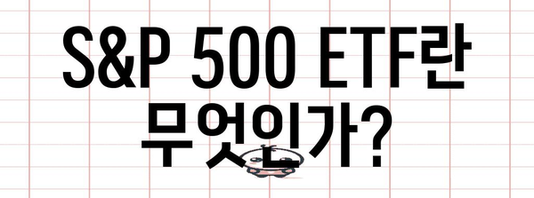 미국 대형주 투자 | S&P 500 ETF 가이드