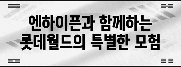 롯데월드 다크문 위드 엔하이픈 | 웹툰 속 모험으로 빠져들기